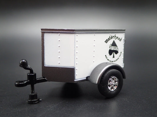 ENCLOSED V NOSE MINI TRAILER w/ OPENING DOOR MOTORHEAD 1:64 SCALE MODEL-Burning Rubber Toy Company