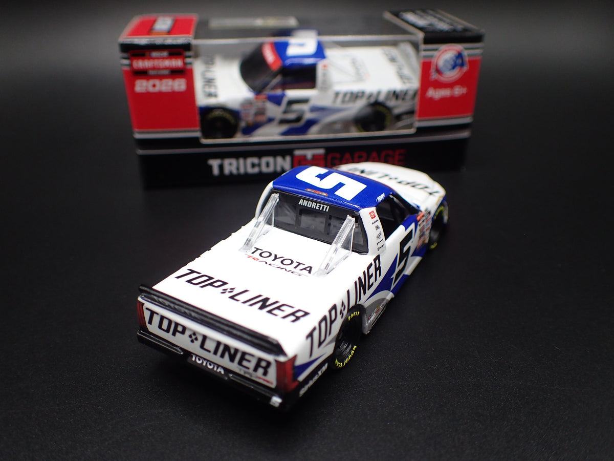 2026 26 TOYOTA TUNDRA TRUCK #5 ADAM ANDRETTI TOP LINER NASCAR 1:64 SCALE DIECAST CAR