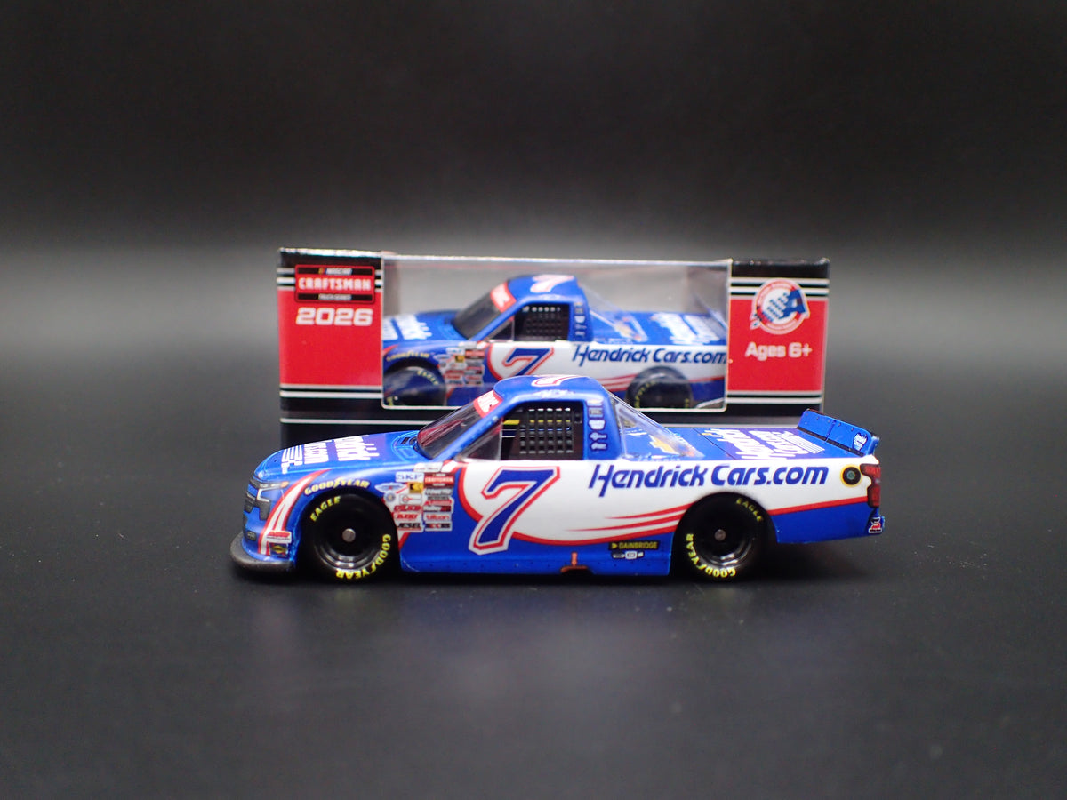 2026 CHEVY SILVERADO 7 KYLE BUSCH HENDRICKS WIN NASCAR TRUCK 1:64 DIECAST CAR