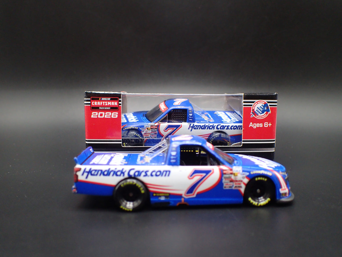 2026 CHEVY SILVERADO 7 KYLE BUSCH HENDRICKS WIN NASCAR TRUCK 1:64 DIECAST CAR