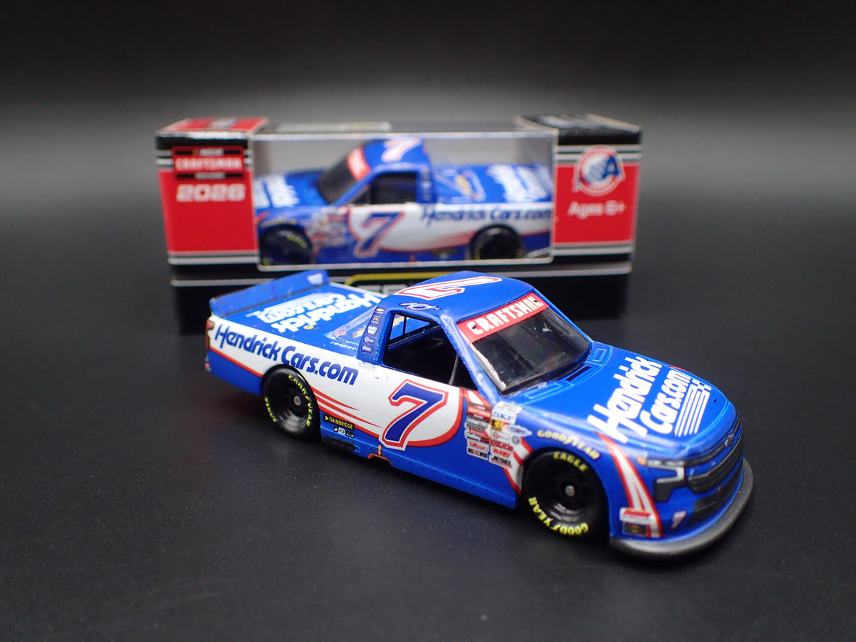 2026 CHEVY SILVERADO 7 KYLE BUSCH HENDRICKS WIN NASCAR TRUCK 1:64 DIECAST CAR