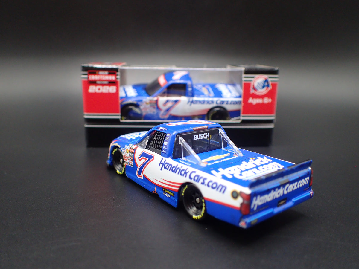 2026 CHEVY SILVERADO 7 KYLE BUSCH HENDRICKS WIN NASCAR TRUCK 1:64 DIECAST CAR