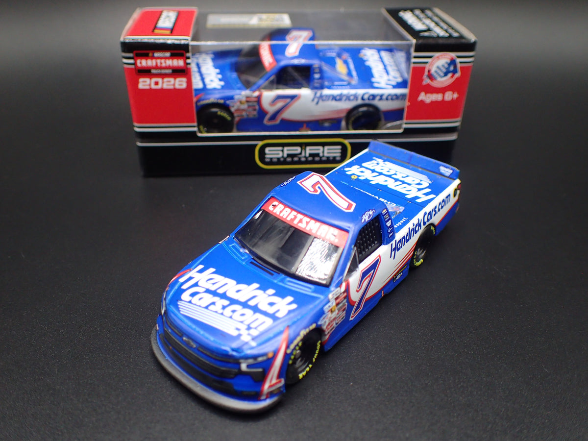 2026 CHEVY SILVERADO 7 KYLE BUSCH HENDRICKS WIN NASCAR TRUCK 1:64 DIECAST CAR