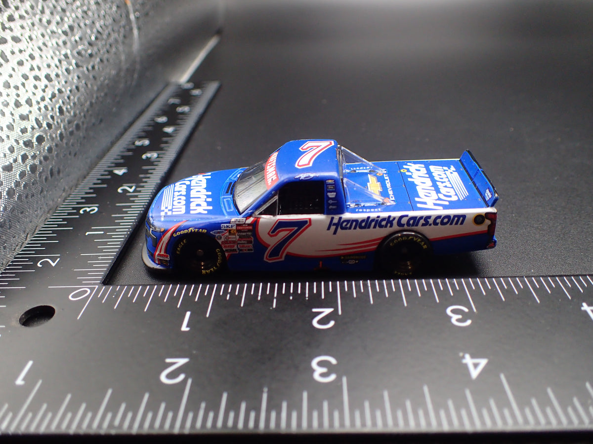 2026 CHEVY SILVERADO 7 KYLE BUSCH HENDRICKS WIN NASCAR TRUCK 1:64 DIECAST CAR