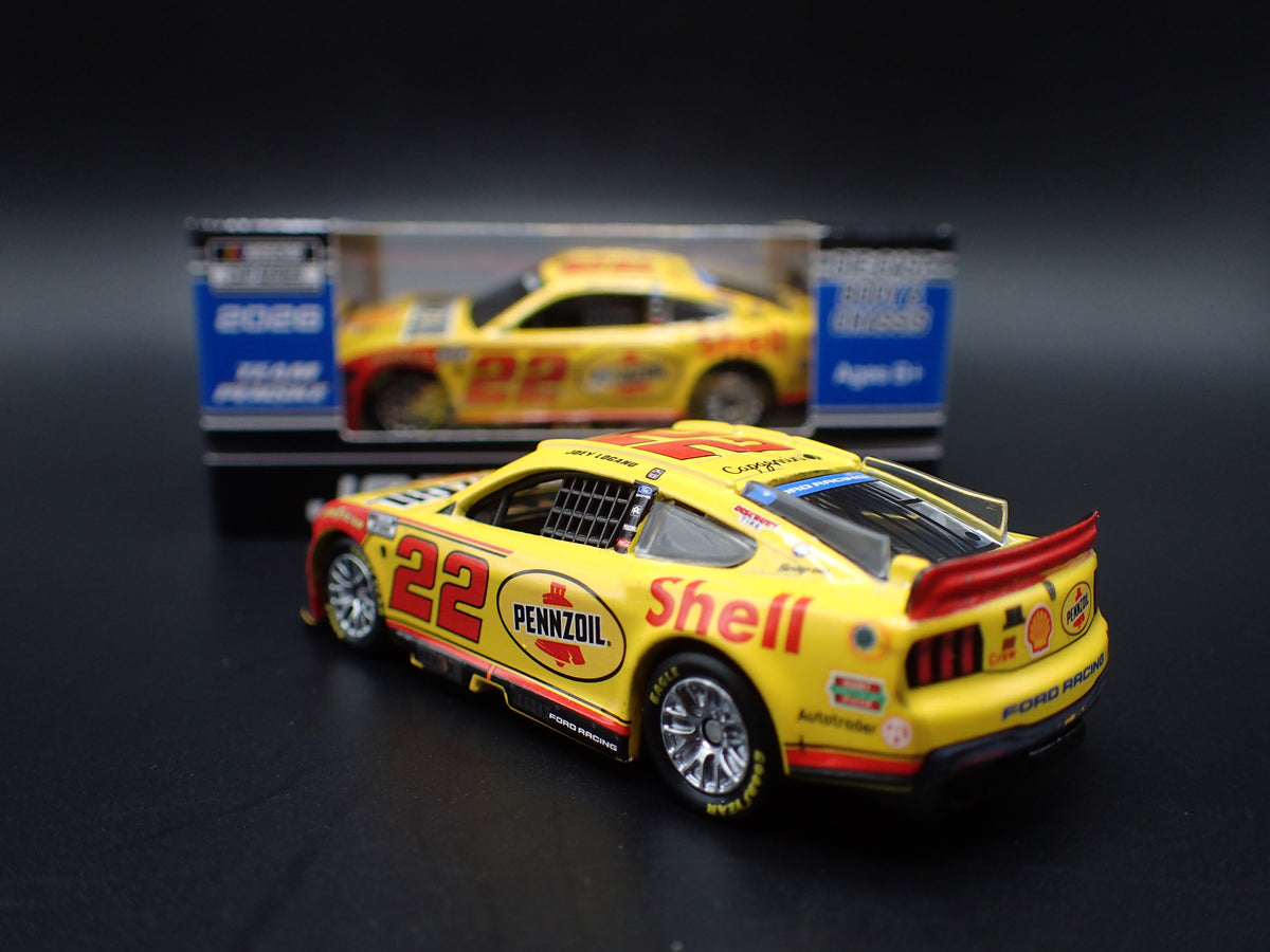 2026 26 FORD MUSTANG 22 JOEY LOGANO PENNZOIL WIN NASCAR 1:64 SCALE DIECAST CAR
