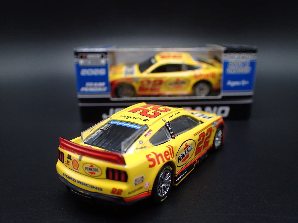 2026 26 FORD MUSTANG 22 JOEY LOGANO PENNZOIL WIN NASCAR 1:64 SCALE DIECAST CAR