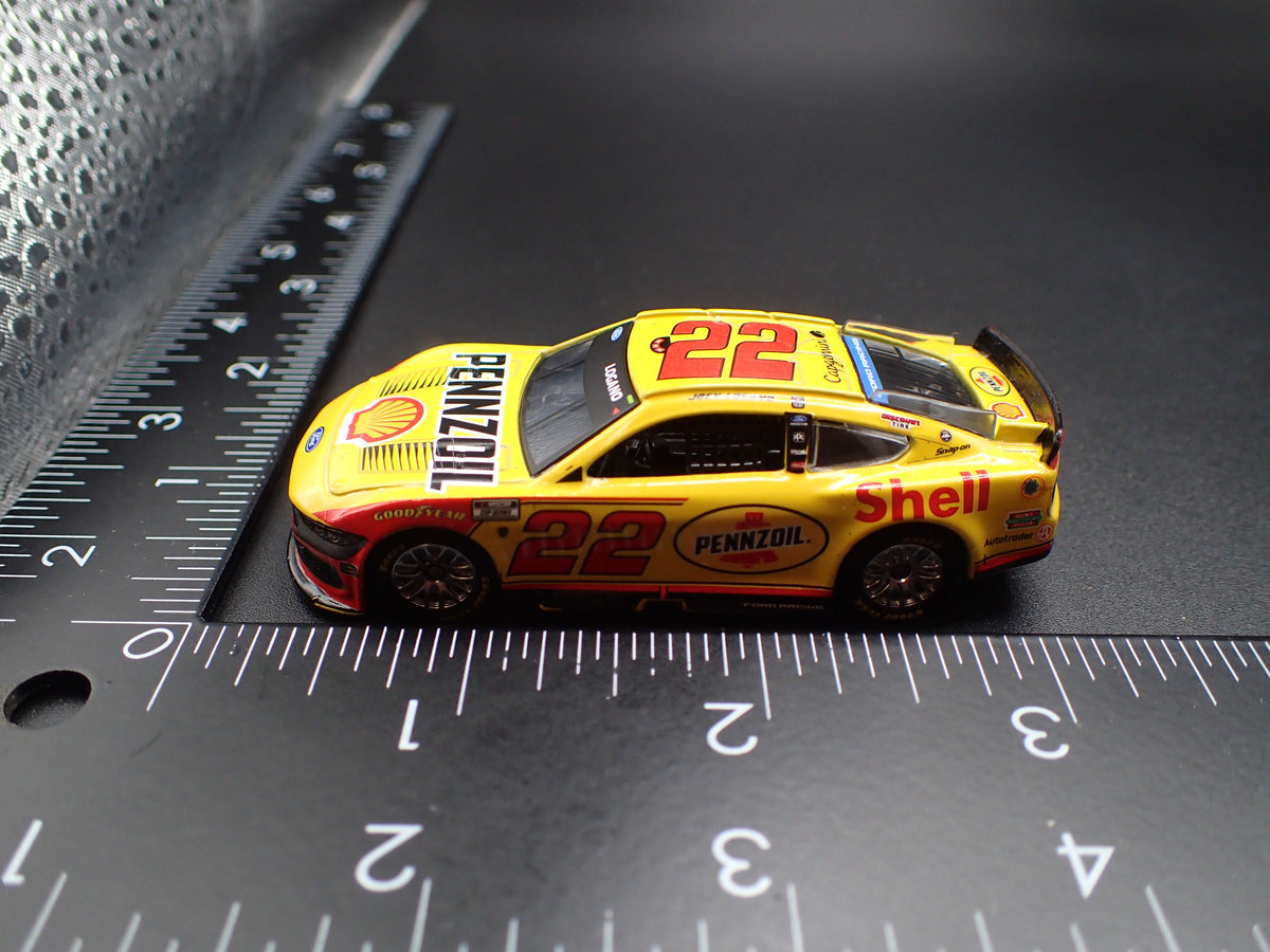 2026 26 FORD MUSTANG 22 JOEY LOGANO PENNZOIL WIN NASCAR 1:64 SCALE DIECAST CAR