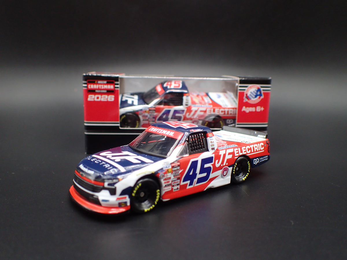 2026 26 CHEVY SILVERADO 45 LANDEN LEWIS JF ELECTRIC NASCAR TRUCK 1:64 DIECAST CAR