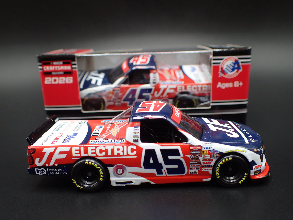 2026 26 CHEVY SILVERADO 45 LANDEN LEWIS JF ELECTRIC NASCAR TRUCK 1:64 DIECAST CAR