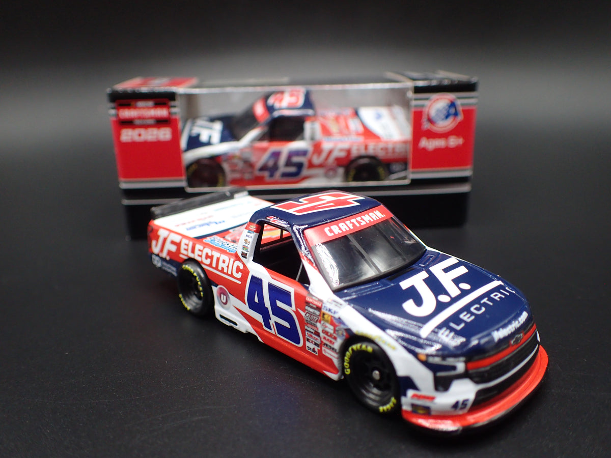 2026 26 CHEVY SILVERADO 45 LANDEN LEWIS JF ELECTRIC NASCAR TRUCK 1:64 DIECAST CAR