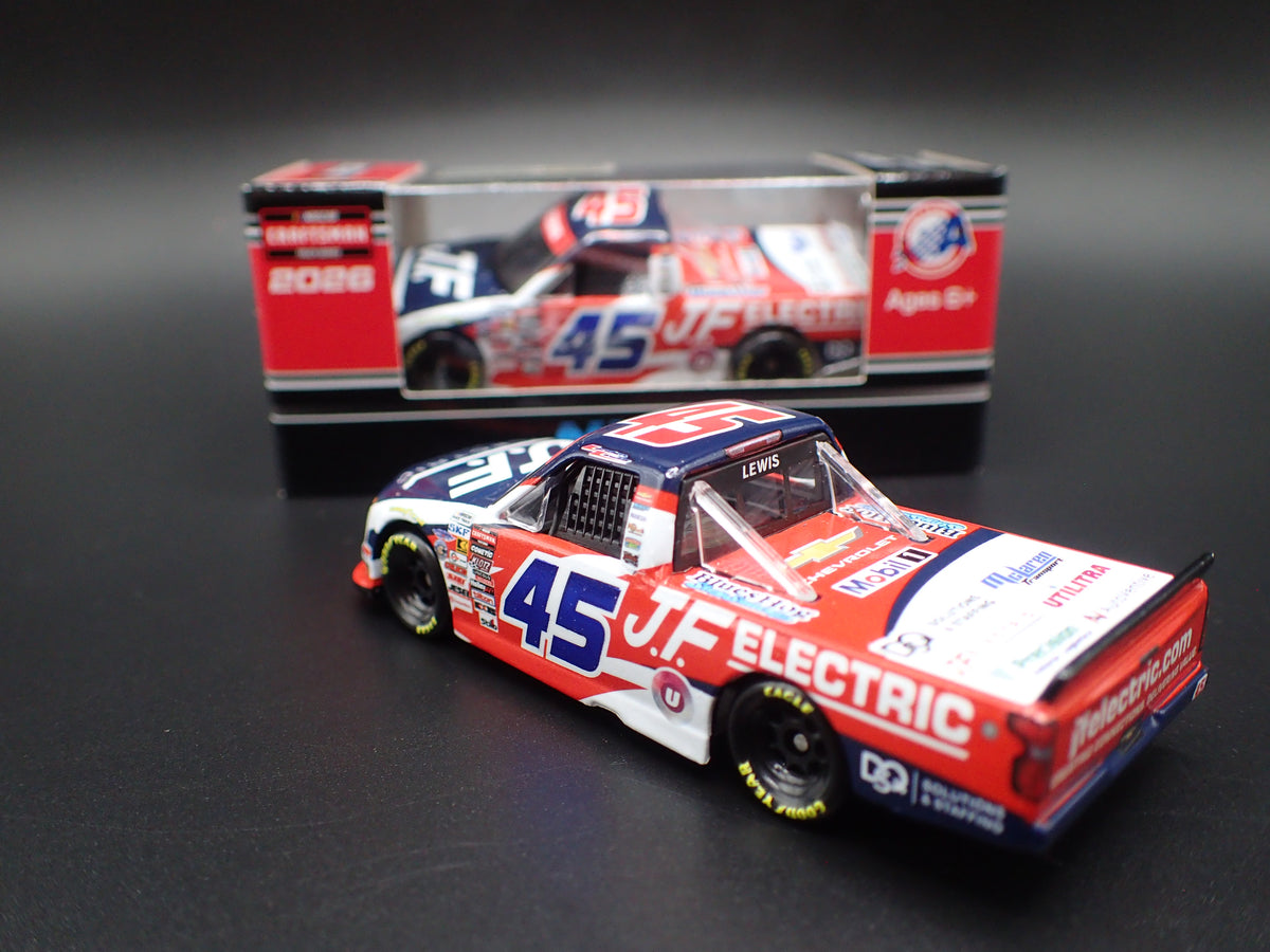 2026 26 CHEVY SILVERADO 45 LANDEN LEWIS JF ELECTRIC NASCAR TRUCK 1:64 DIECAST CAR