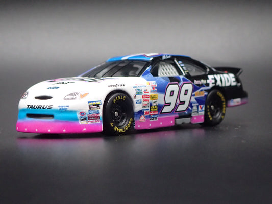2000 00 FORD TAURUS 99 JEFF BURTON EXIDE NASCAR 1/64 SCALE DIECAST CAR