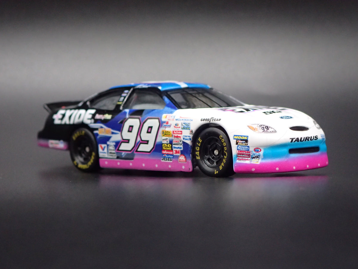 2000 00 FORD TAURUS 99 JEFF BURTON EXIDE NASCAR 1/64 SCALE DIECAST CAR
