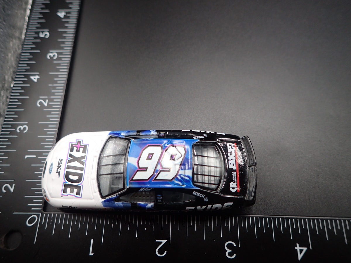 2000 00 FORD TAURUS 99 JEFF BURTON EXIDE NASCAR 1/64 SCALE DIECAST CAR