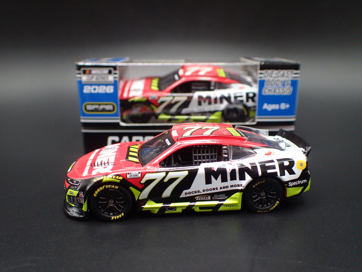 2026 26 CHEVROLET 77 CARSON HOCEVAR MINER NASCAR 1:64 SCALE DIECAST CAR