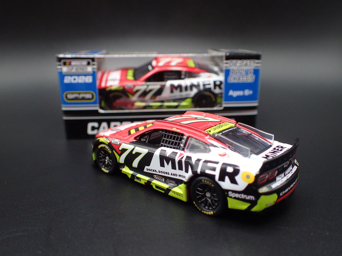 2026 26 CHEVROLET 77 CARSON HOCEVAR MINER NASCAR 1:64 SCALE DIECAST CAR