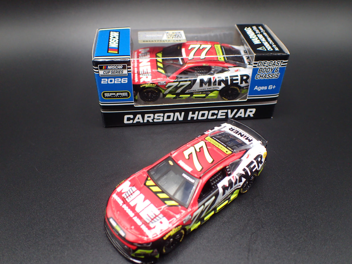 2026 26 CHEVROLET 77 CARSON HOCEVAR MINER NASCAR 1:64 SCALE DIECAST CAR