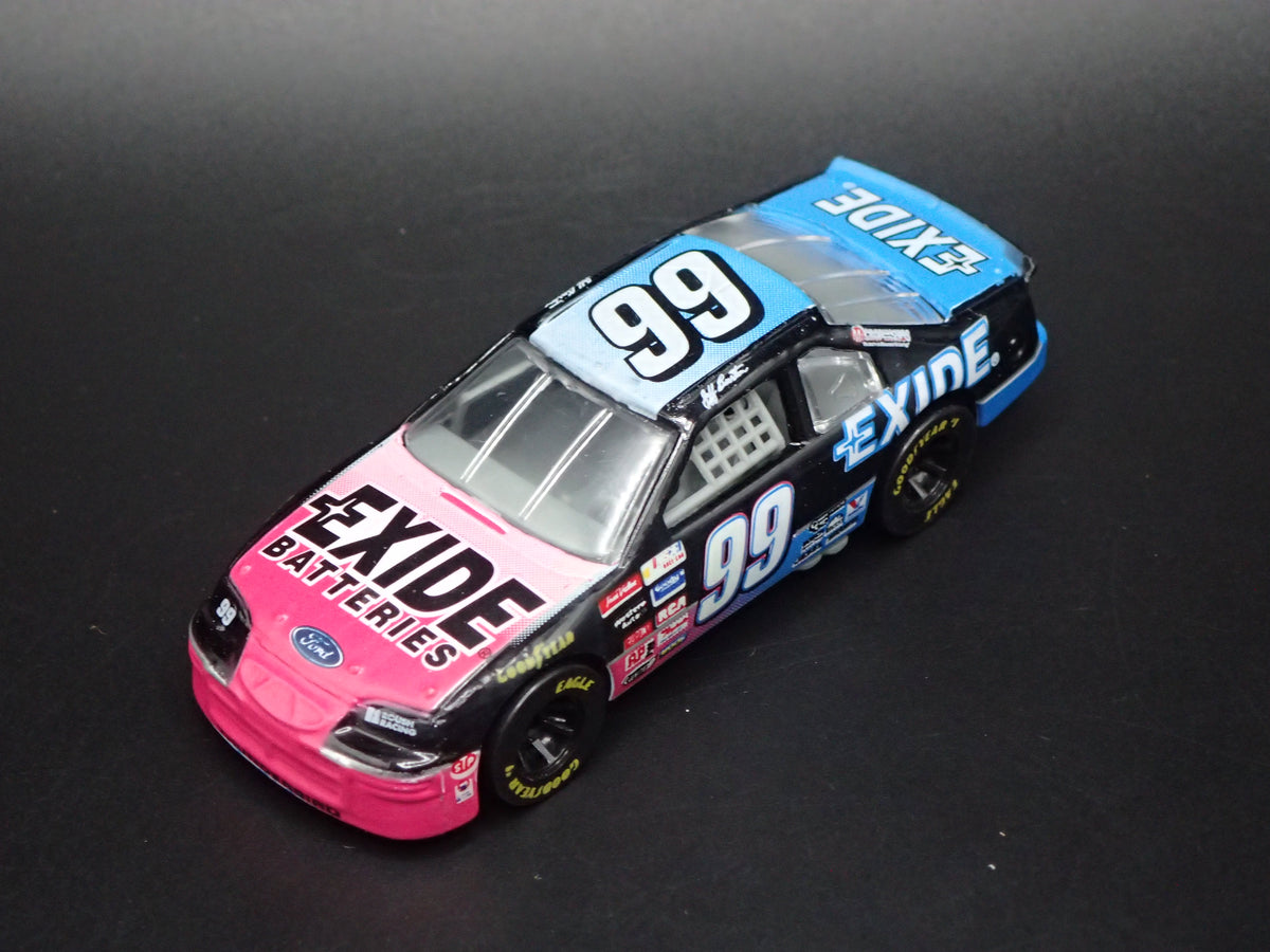 1996 FORD THUNDERBIRD 99 JEFF BURTON EXIDE NASCAR 1:64 SCALE DIECAST MODEL CAR