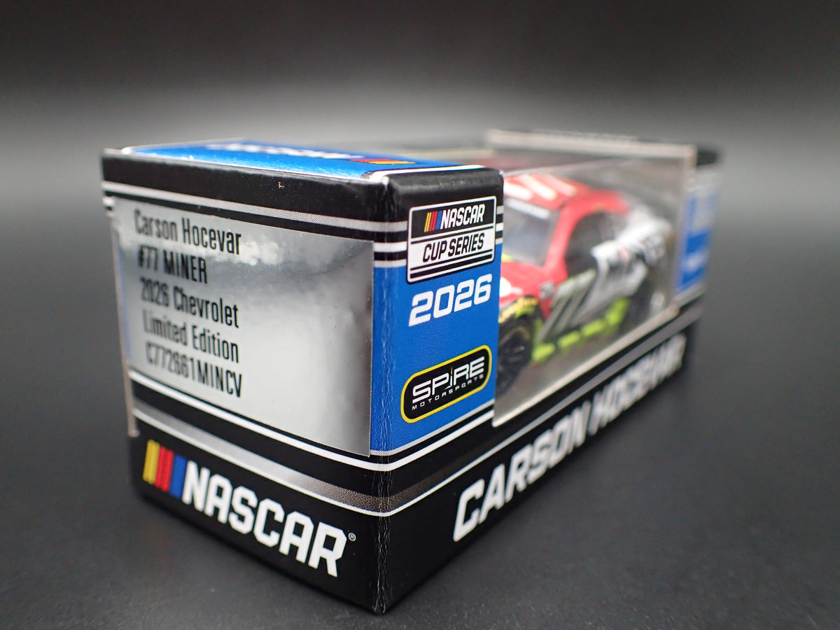 2026 26 CHEVROLET 77 CARSON HOCEVAR MINER NASCAR 1:64 SCALE DIECAST CAR