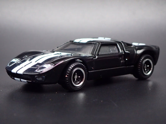 1964-1969 FORD GT40 RACE CAR BLACK 1:64 SCALE COLLECTIBLE DIECAST MODEL CAR-Burning Rubber Toy Company