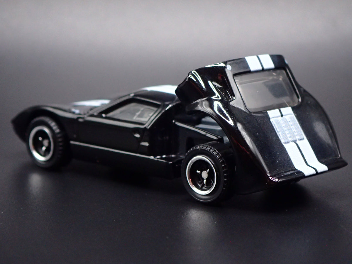 1964-1969 FORD GT40 RACE CAR BLACK 1:64 SCALE COLLECTIBLE DIECAST MODEL CAR-Burning Rubber Toy Company