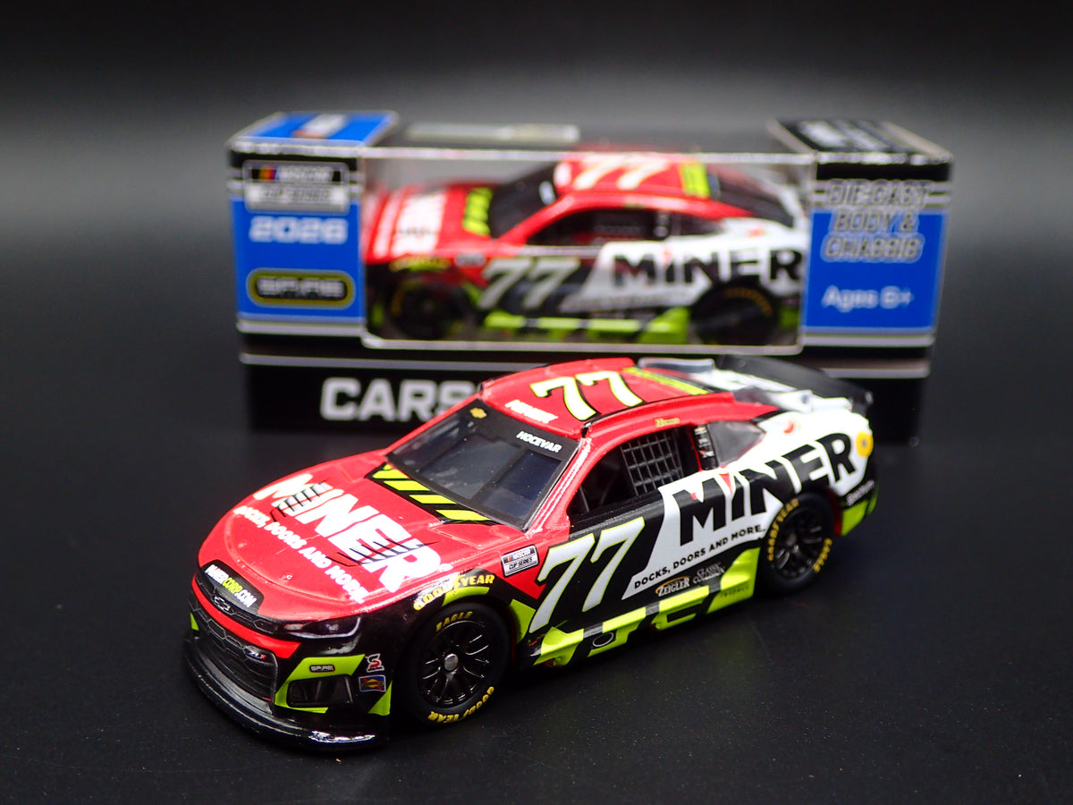 2026 26 CHEVROLET 77 CARSON HOCEVAR MINER NASCAR 1:64 SCALE DIECAST CAR