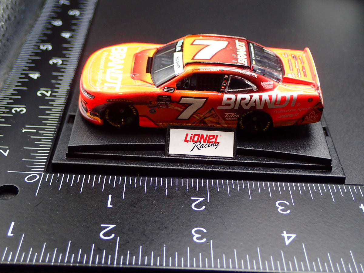 2026 CHEVROLET #7 JUSTIN ALLGAIER BRANDT WHISKEY NASCAR 1:64 SCALE DIECAST CAR