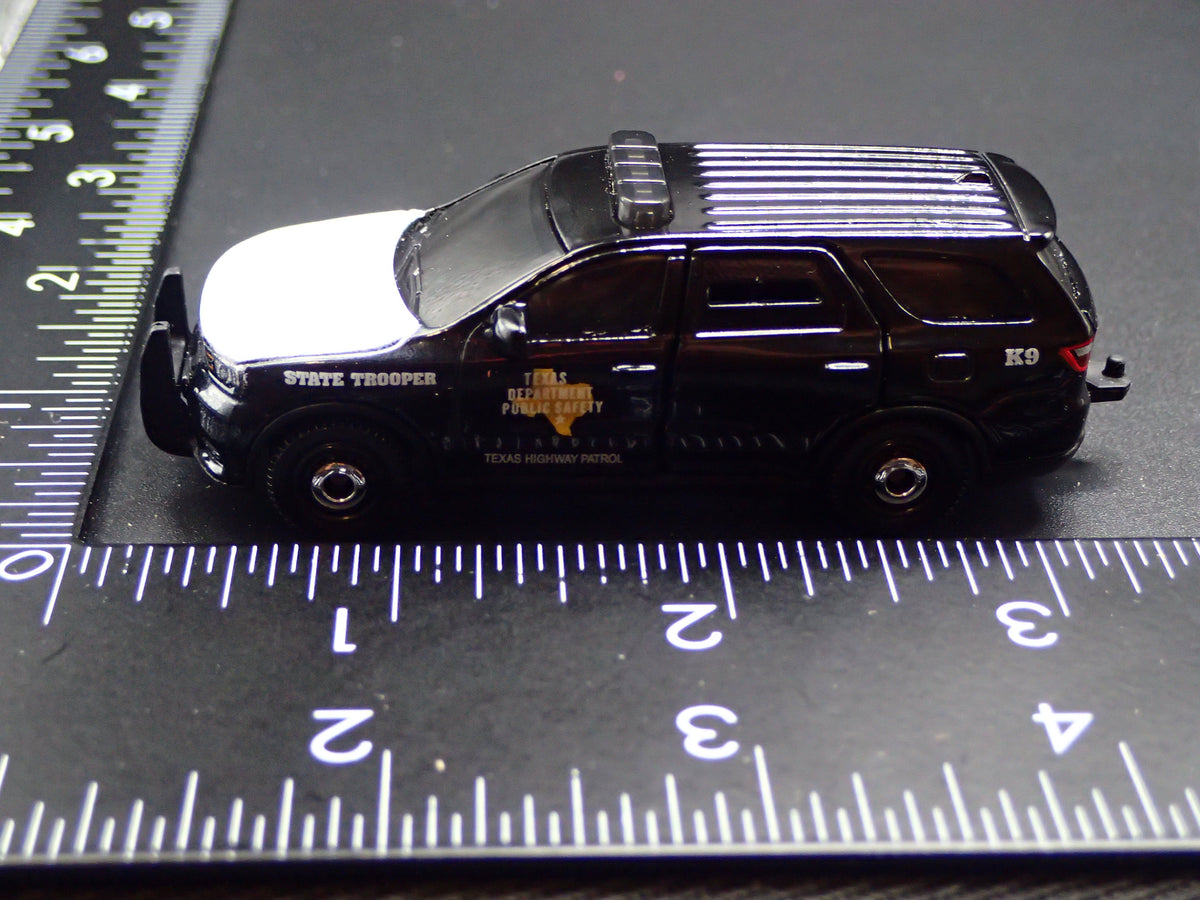 2011-2025 DODGE DURANGO SUV w HITCH TEXAS DPS POLICE 1:64 SCALE DIECAST MODEL CAR