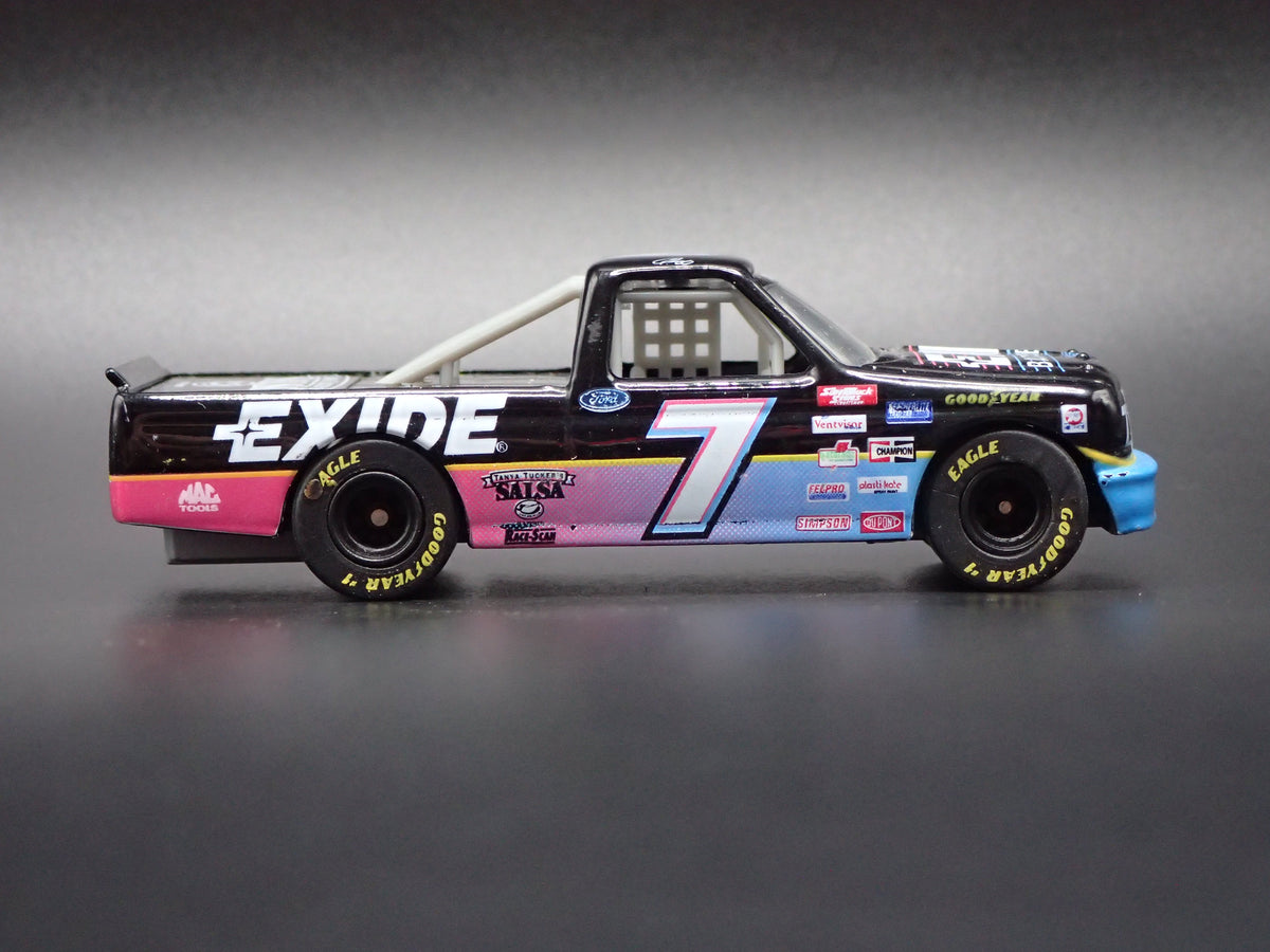1995 95 FORD F150 #7 GEOFF BODINE EXIDE NASCAR TRUCK 1:64 DIECAST CAR