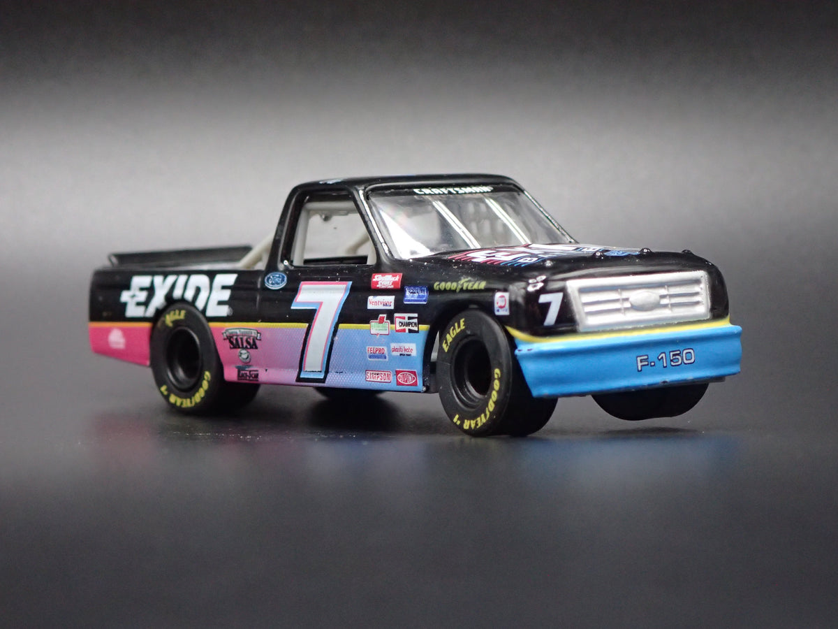 1995 95 FORD F150 #7 GEOFF BODINE EXIDE NASCAR TRUCK 1:64 DIECAST CAR