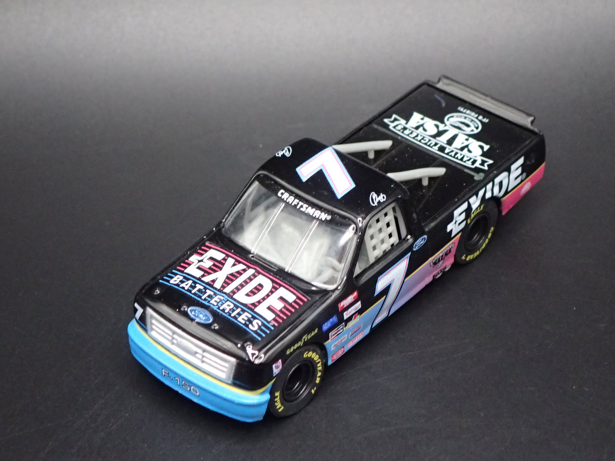 1995 95 FORD F150 #7 GEOFF BODINE EXIDE NASCAR TRUCK 1:64 DIECAST CAR