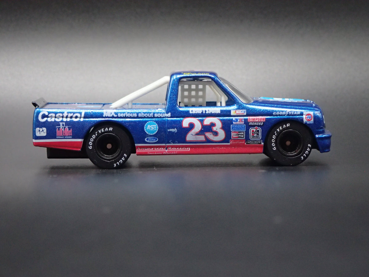 1995 95 FORD F150 #23 TJ CLARK ASE NASCAR TRUCK 1:64 SCALE DIORAMA DIECAST CAR