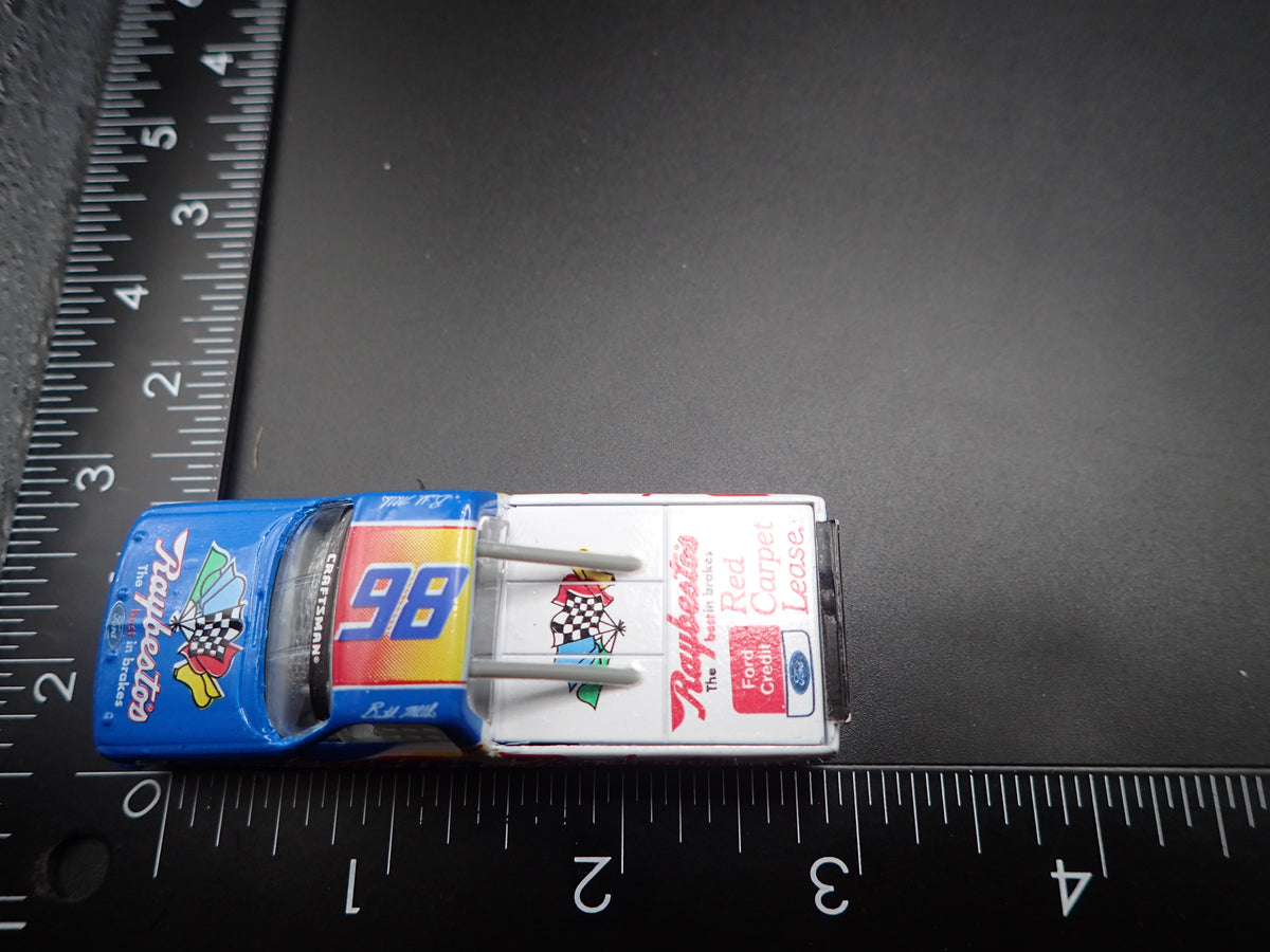 1995 95 FORD F150 #98 BUTCH MILLER NASCAR TRUCK 1:64 SCALE DIORAMA DIECAST CAR