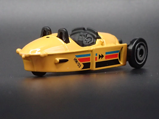 2022-2026 MORGAN SUPER 3 YELLOW 1:64 SCALE COLLECTIBLE DIECAST MODEL CAR-Burning Rubber Toy Company