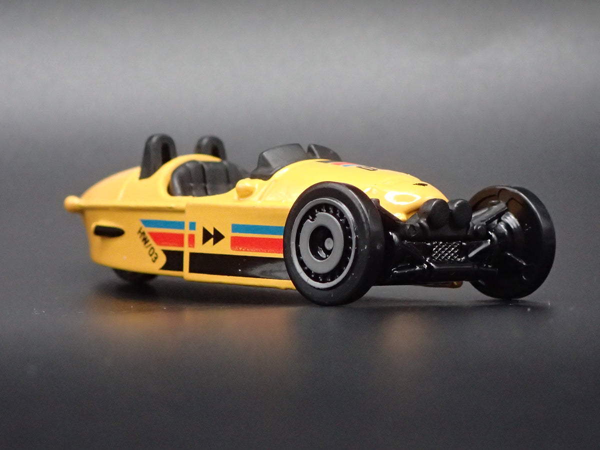 2022-2026 MORGAN SUPER 3 YELLOW 1:64 SCALE COLLECTIBLE DIECAST MODEL CAR