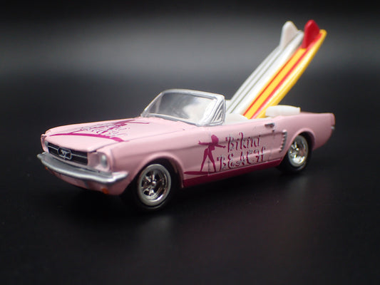 1965 65 FORD MUSTANG CONVERTIBLE SURF 1:64 SCALE DIORAMA DIECAST MODEL CAR