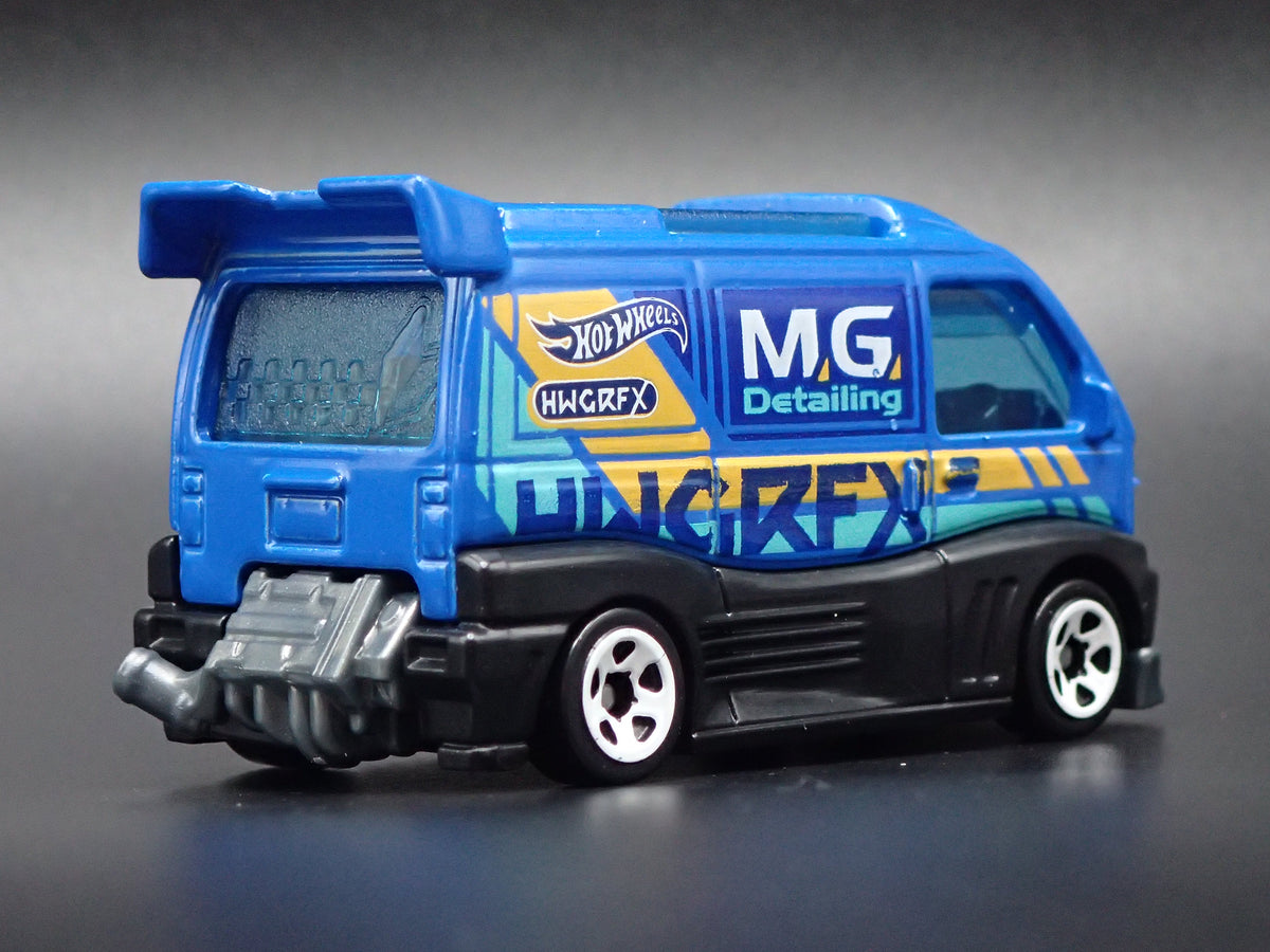 KEI SWAP VAN MG DETAILING BLUE 1:64 SCALE COLLECTIBLE DIORAMA DIECAST MODEL CAR