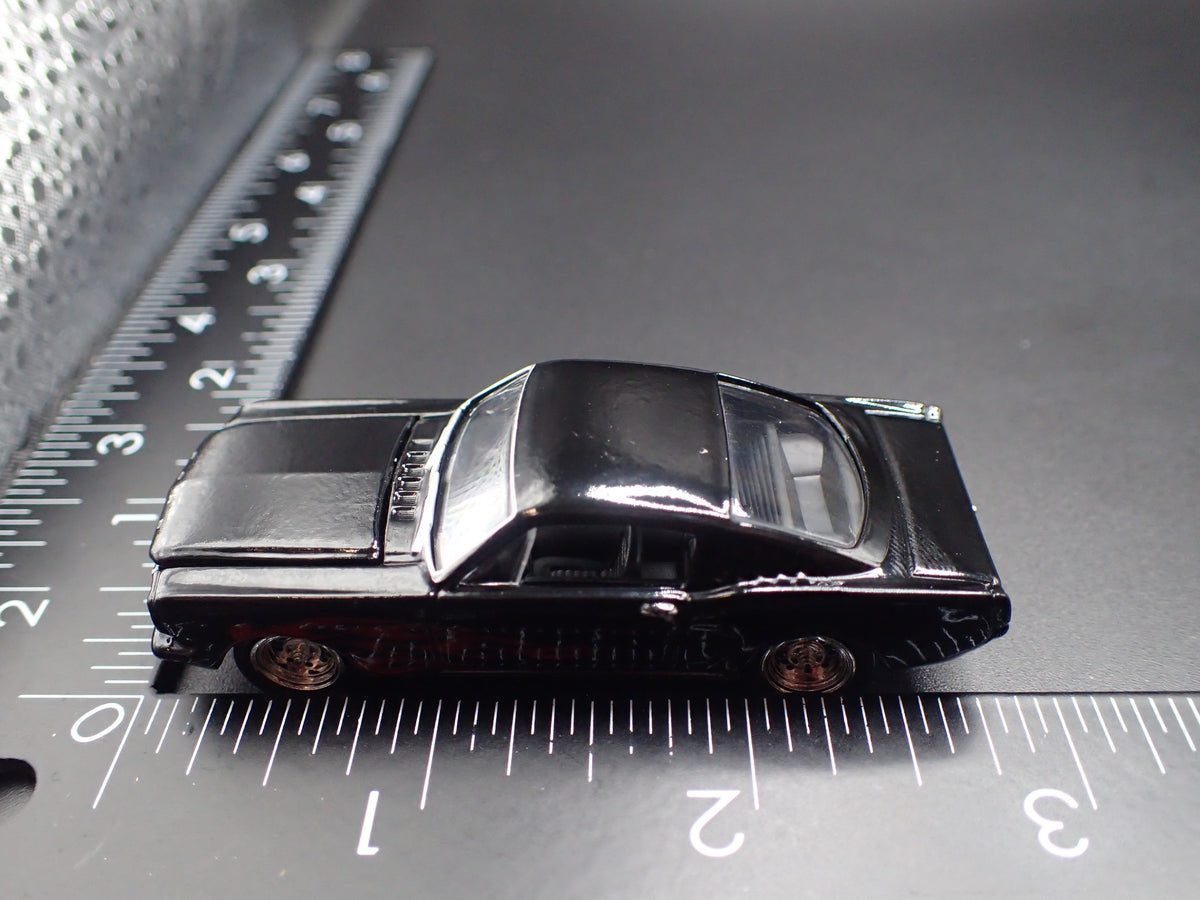 1965 65 FORD MUSTANG FASTBACK BLACK 1:64 SCALE COLLECTIBLE DIECAST MODEL CAR