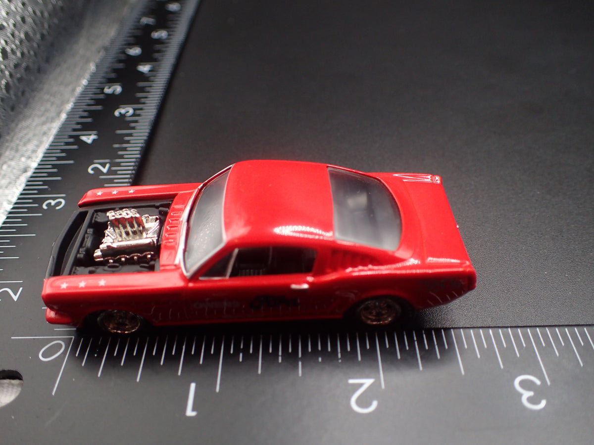 1965 65 FORD MUSTANG FASTBACK RED 1:64 SCALE COLLECTIBLE DIECAST MODEL CAR