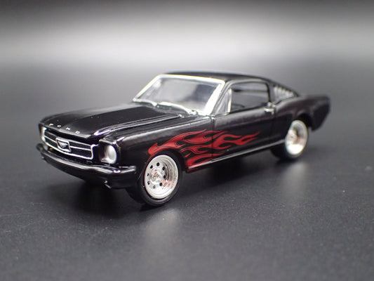 1965 65 FORD MUSTANG FASTBACK BLACK 1:64 SCALE COLLECTIBLE DIECAST MODEL CAR