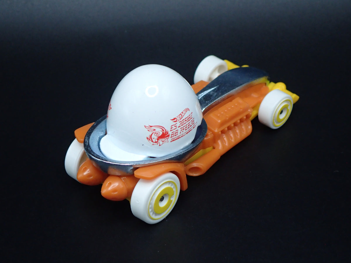 EGGSHELLERACER RACE CAR YELLOW 1:64 SCALE COLLECTIBLE DIORAMA DIECAST MODEL CAR
