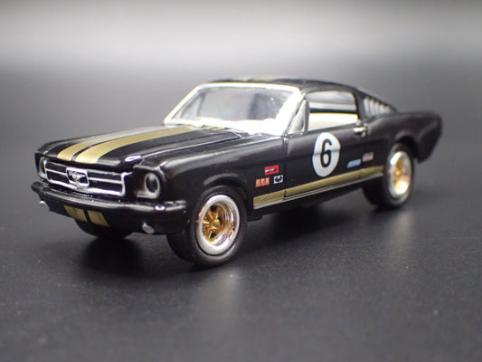 1965 65 FORD MUSTANG FASTBACK BLACK 1:64 SCALE COLLECTIBLE DIECAST MODEL CAR