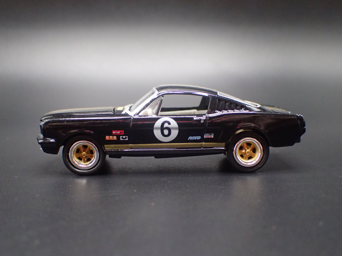 1965 65 FORD MUSTANG FASTBACK BLACK 1:64 SCALE COLLECTIBLE DIECAST MODEL CAR