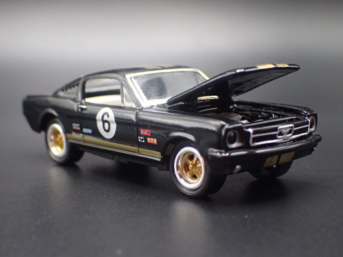 1965 65 FORD MUSTANG FASTBACK BLACK 1:64 SCALE COLLECTIBLE DIECAST MODEL CAR