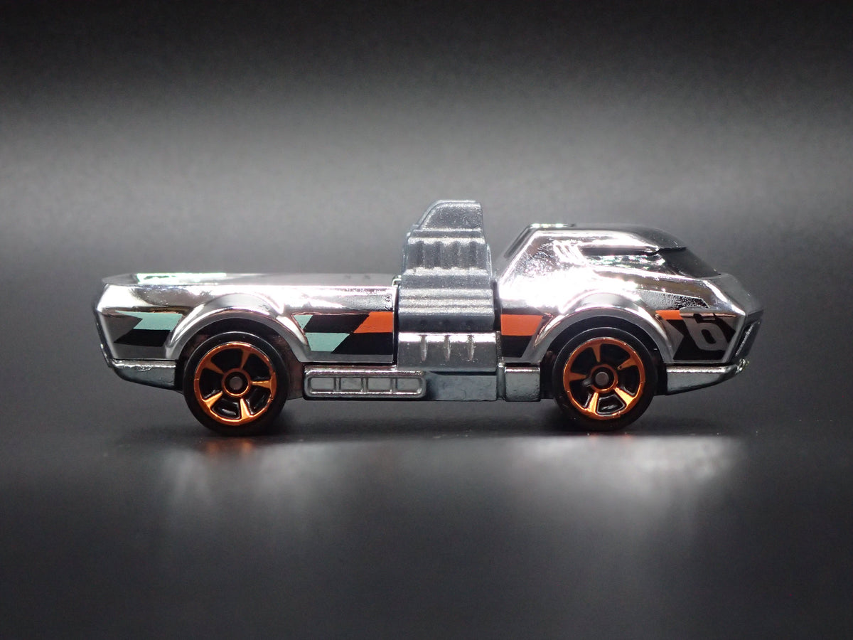TWIN DORADO FAST RACE CAR CHROME 1:64 SCALE COLLECTIBLE DIORAMA DIECAST MODEL CAR