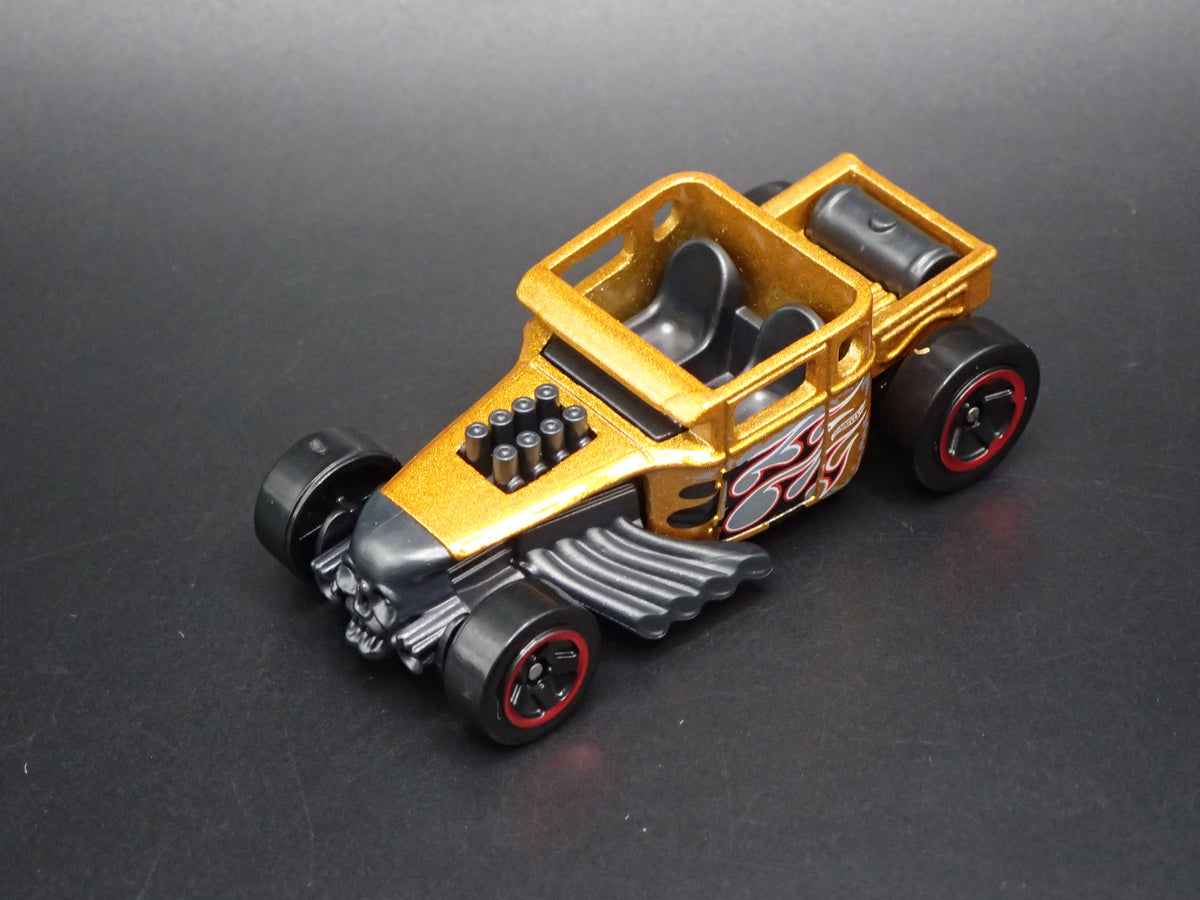 FORD CUSTOM BONE SHAKER HOT ROD GOLD 1:64 SCALE COLLECTIBLE DIECAST MODEL CAR