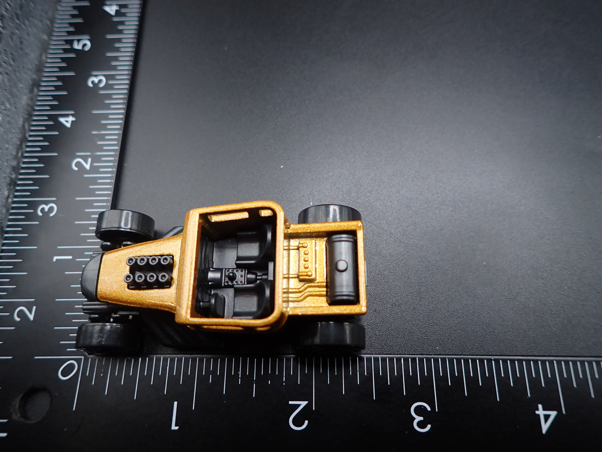 FORD CUSTOM BONE SHAKER HOT ROD GOLD 1:64 SCALE COLLECTIBLE DIECAST MODEL CAR