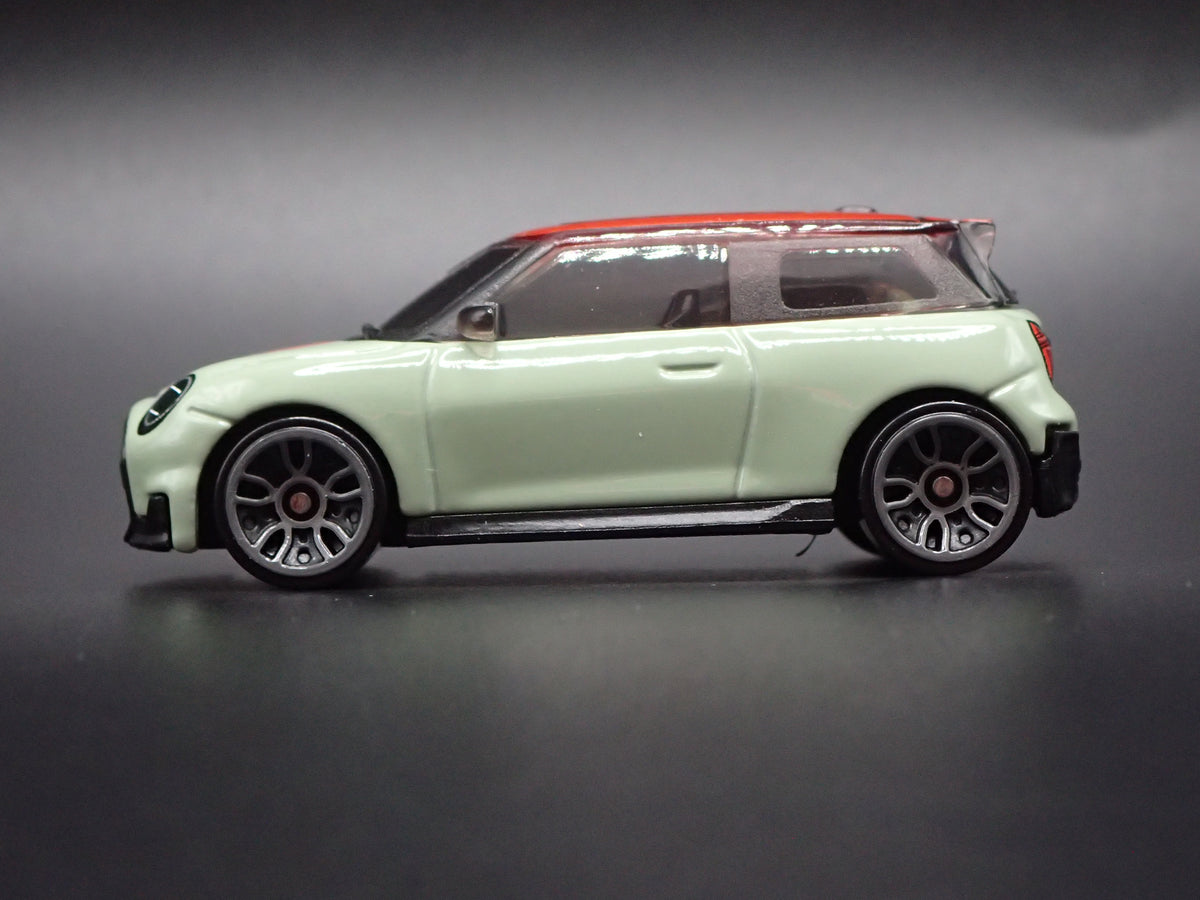 2020 - 2024 MINI COOPER JCW ELECTRIC EV GREEN 1:64 SCALE DIORAMA DIECAST MODEL CAR