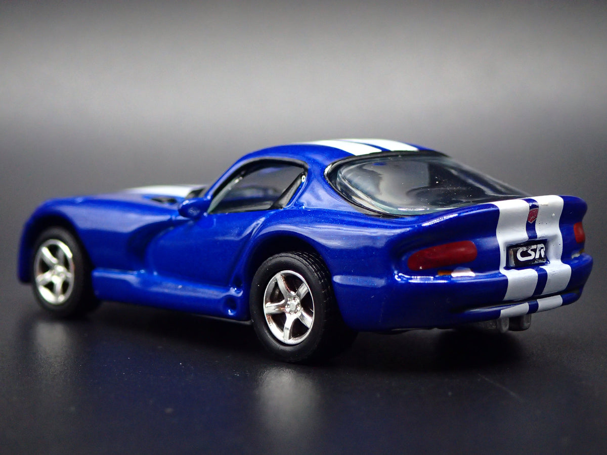 1996-2002 DODGE VIPER GTS BLUE 1:64 SCALE COLLECTIBLE DIORAMA DIECAST MODEL CAR