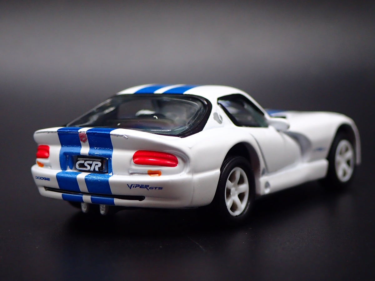 1996-2002 DODGE VIPER GTS WHITE 1:64 SCALE COLLECTIBLE DIORAMA DIECAST MODEL CAR
